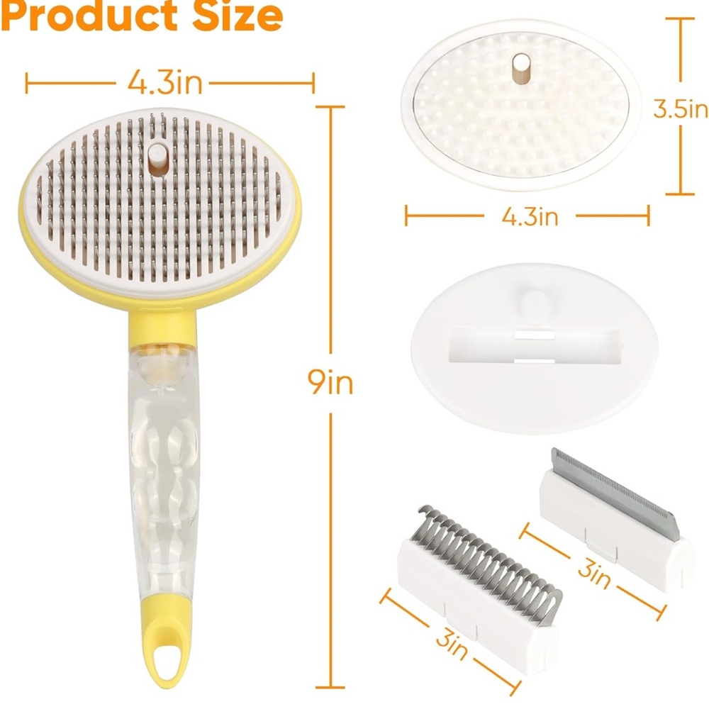 Dog Steam Grooming Brush and Metal Comb Combo - Picture 3 of 9